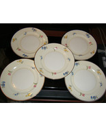 Lot of 5 Pope Gosser U.S.A. Paula Pattern Dessert Plates - £25.91 GBP