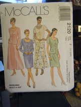 McCall&#39;s 2120 Misses Unlined Jacket, Skirts &amp; Scarf Pattern - Size 16/18/20 - £7.48 GBP