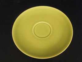 Mid Century Modern Universal Potteries Ballerina Chartreuse Saucer Plate - $14.97