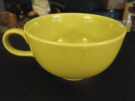 Mid Century Modern Universal Potteries Ballerina Lime Green Coffee Cup - $22.46