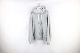 Vintage Gap Mens Large Tall Distressed Thermal Waffle Knit Lined Full Zip Hoodie - £47.33 GBP