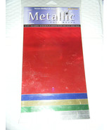 Pack of 6 Sheets of Grafix Metallic 6&quot; X 9&quot; Foil Board - £8.56 GBP