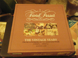 Parker Brothers Trivial Pursuit:  The Vintage Years (1920&#39;s-1950&#39;s) Mast... - £28.79 GBP