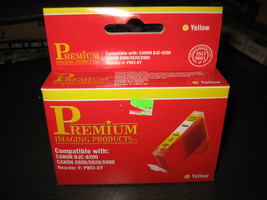 Premium Imaging PBCI-6Y Yellow Ink Cartridge - NEW IN BOX!!!!!!! - £8.44 GBP