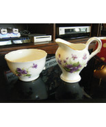 Royal Stuart Spencer Stevenson England Bone China Creamer &amp; Sugar Bowl - £17.80 GBP