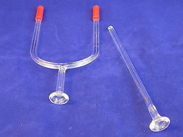 NMR TUBING? Varian aerograph chromatography tube and &quot;Y splitter thin bore pyrex - £18.57 GBP