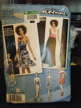 Simplicity 2212 Dress in 2 Lengths w/Bodice Variations Pattern- Size 4/6/8/10/12 - $6.31