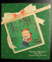 Hallmark Keepsake Christmas Ornament 1983 Santa Ski Lift Original Box - $8.99