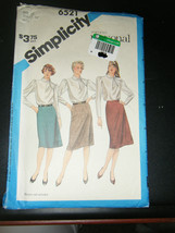 Simplicity 6521 Misses Proportioned Slim Skirts Pattern - Size 20 Waist 34 - £4.96 GBP