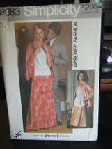 Simplicity 8083 Misses Shirt Jacket, Top & Skirt in 2 Lengths Pattern - Size 12 - $8.75