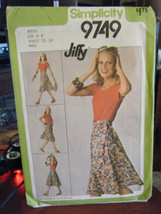 Simplicity 9749 Misses Jiffy Front Wrap Skirt Pattern - Size P (6-8) Waist 23-24 - $11.34