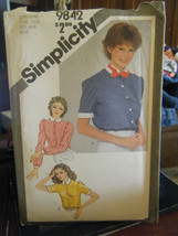 Simplicity 9842 Misses Shirt w/Collar Variations & Bow Tie Pattern - Sizes 6-8 - £5.90 GBP
