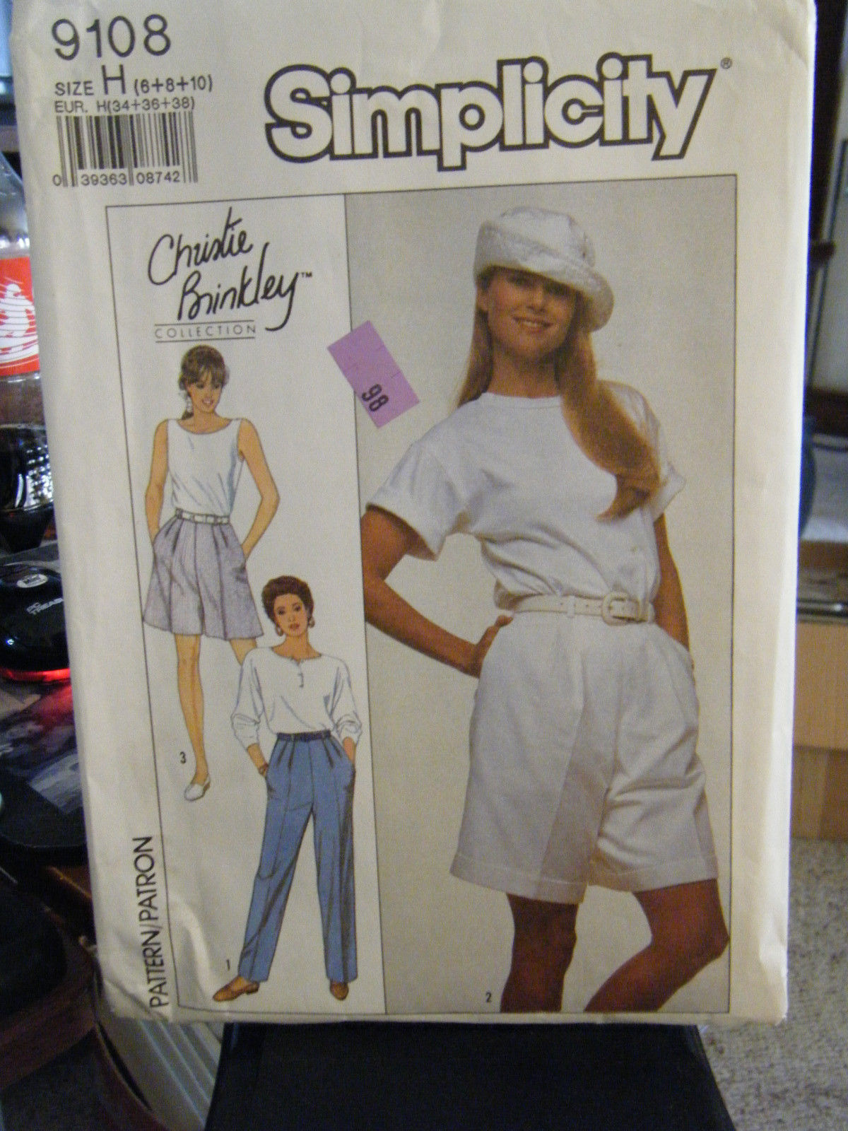 Primary image for Simplicity Christie Brinkley 9108 Misses Pants & Shorts Pattern - Sizes 6/8/10