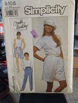 Simplicity Christie Brinkley 9108 Misses Pants &amp; Shorts Pattern - Sizes ... - $6.81