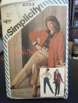 Simplicity John Weitz 6153 Unlined Jacket, Pants & Shirt Pattern - Size 10 - $11.49