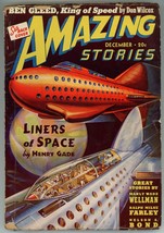 Amazing Stories Pulp Magazine December 1939 GD Manly Wade Wellman - £22.94 GBP