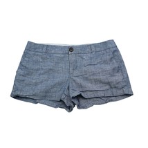 Merona Shorts Womens 2 Blue Mid Rise Slash Pocket Sexy Soft Cotton Denim - £14.59 GBP