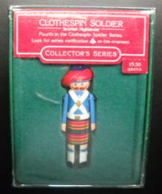 Hallmark Keepsake Christmas Ornament 1985 Scottish Highlander Clothespin Soldier - $7.99