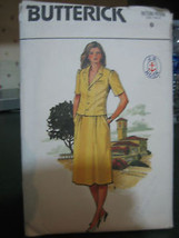 Butterick J G Hook 6586 Misses Fitted Unlined Jacket &amp; Skirt Pattern - Size 8 - £5.74 GBP