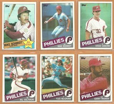 1985 1986 Topps Philadelphia Phillies Team Lot 31 dif Mike Schmidt Steve Carlton - £5.25 GBP