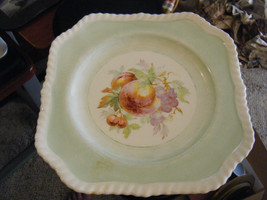 Vintage Johnson Bros. Old English 7 3/4&quot; Square Fruit Decorated Plate  - £13.92 GBP