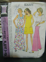 McCall&#39;s 3618 Misses Dress in  Lengths &amp; Top Pattern - Size 8 Bust 31 1/2 - £8.58 GBP
