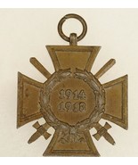 Vintage WWI Imperial German Military War Medal Honor Cross Front Line Ve... - £35.04 GBP
