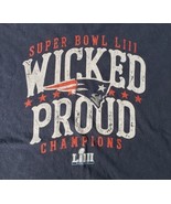 NEW ENGLAND PATRIOTS T-SHIRT M Super Bowl LIII Champions 100% Cotton FRE... - $296.71 MXN