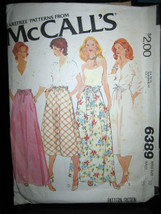 Vintage McCall&#39;s #6389 Misses Set of Skirts Pattern - Size 10 - £6.52 GBP