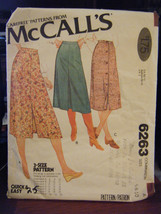 Vintage McCall's 6263 Misses Set of Skirts Pattern - Sizes 6 & 8 - £4.53 GBP