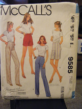 Vintage McCall&#39;s 9585 Misses Pants or Shorts Pattern - Size 12 Waist 26 1/2 - $6.81
