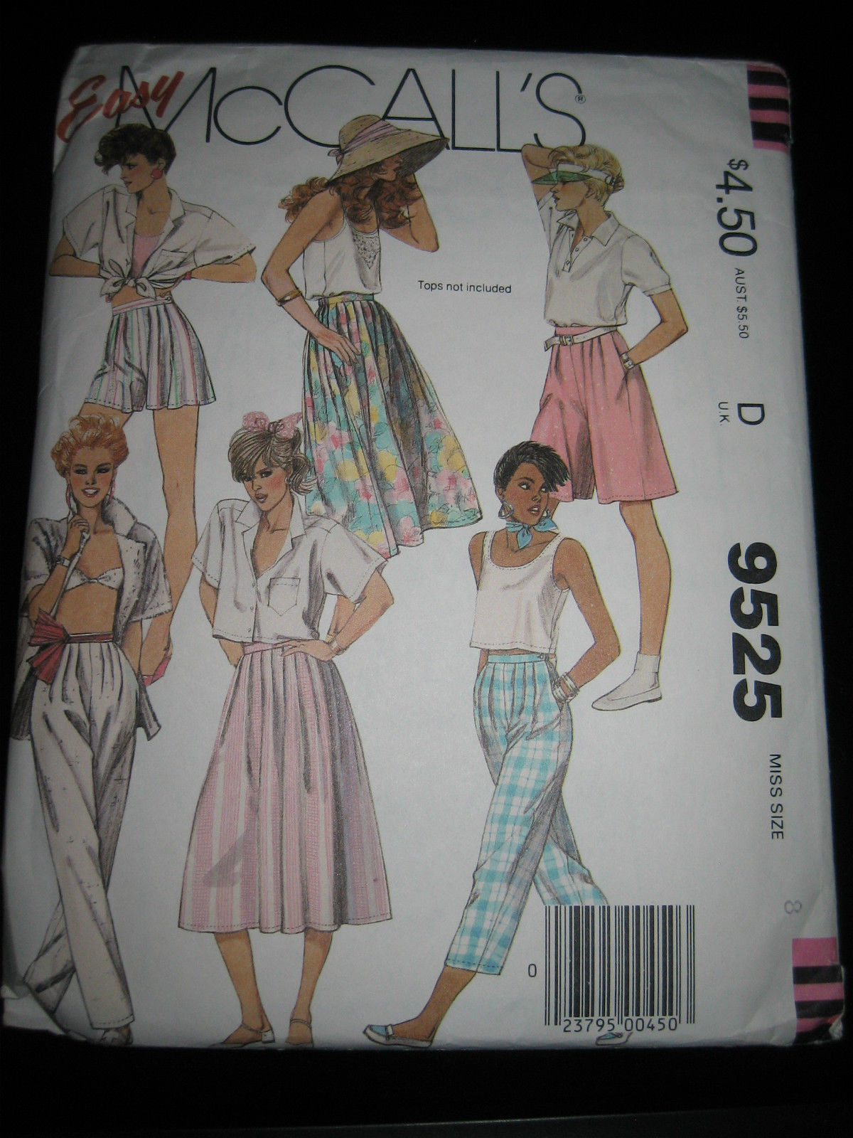 Vintage McCall's #9525 Misses Skirt, Culottes & Pants Pattern - Size 8 - $5.67