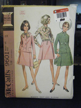 Vintage McCall&#39;s 9601 Misses Suit &amp; Blouse Pattern- Size 12 Bust 34 - £11.10 GBP