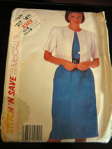 Vintage McCall&#39;s Stitch&#39;n Save #2322 Misses Dress &amp; Jacket Pattern - Sizes 12/14 - £5.98 GBP