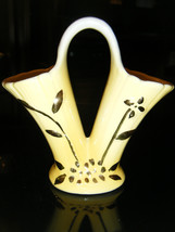 Vintage Shafer 23 K. Gold Guaranteed Double Vase With Handle - £29.36 GBP