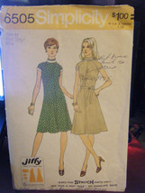 Vintage Simplicity 6505 Misses Jiffy Dress Pattern - Size 10 Bust 32 1/2 - $10.50