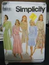 Vintage Simplicity 7967 Misses Skirt &amp; Top Pattern - Size 6-10 - £5.93 GBP