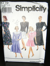 Vintage Simplicity 8116 Misses Skirt in 2 Lengths &amp; Top Pattern - Size 12-16 - £5.58 GBP