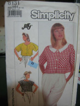 Vintage Simplicity 8131 Misses Top Pattern - Sizes 6-12 - $7.30