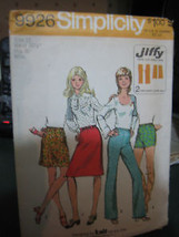 Simplicity 9926 Skirt &amp; Pants in 2 Lengths Pattern - Size 12 Waist 26 1/2 Hip 36 - £6.01 GBP