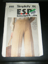 Vintage Simplicity E.S.P. 8185 Misses Pull-On Pants Pattern - Size 14 & 16 - £4.38 GBP