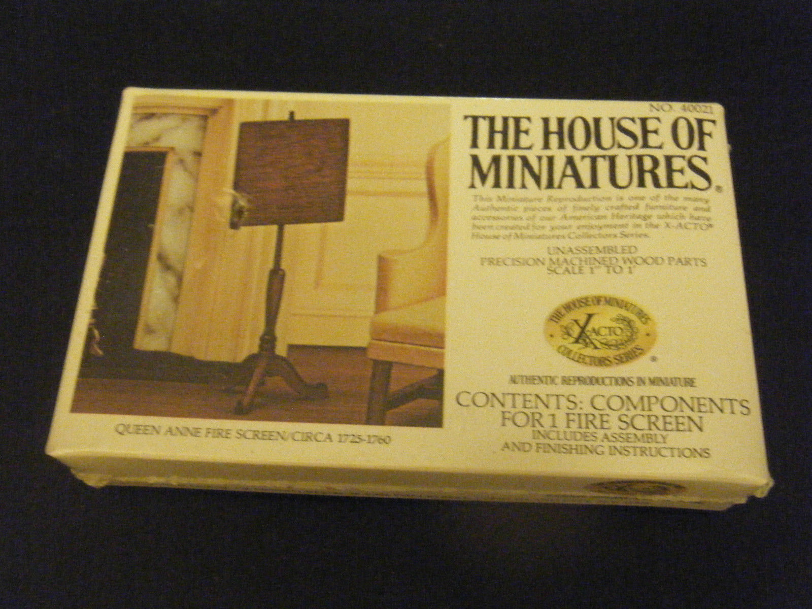 X-Acto House of Miniatures #40021 Queen Anne Fire Screen - Unassembled - NEW - $13.22