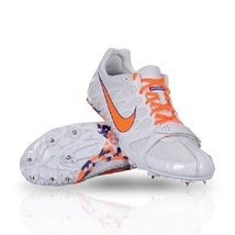 Nike Zoom Rival S 6 Mens Track Shoe Running White Orange 456812 Sz 15 - £27.32 GBP