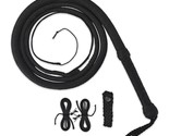 Indiana Jones Bull Whip 4 to 12 Feet 16 Plaits Black Nylon Para-cord Bul... - £22.41 GBP+