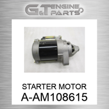 A-AM108615 Starter Motor Fits John Deere (New Oem) - £109.31 GBP