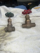 Lot Of Two Vintage Brass Water/Steam Valves, United &amp; Lee - £19.94 GBP