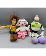Disney Toy Story Woody Buzz Lightyear &amp; Lambie Plush Doll Set - $9.47