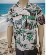 Vintage 1980&#39;s Repage Hawaiian Safari Shirt  Men&#39;s Medium - $204.41 MXN