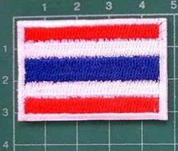 Flag of Thailand Kingdom National Country Patch Emblem Small 1.2" x 1.8" Sew ... - $15.94