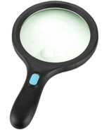 1.8X/5X Spot Lens Extra Large Lens Handheld Magnifying Glass with 10 LED... - $40.68 CAD